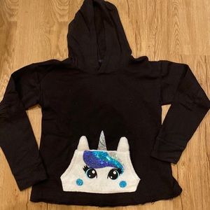 Justice sz 12 adorable sweatshirt with hood-